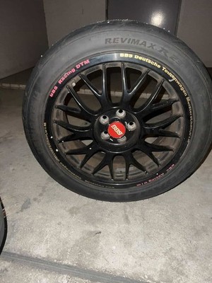 JDM BBS 7.5J PCD100 Shiba Tires 245/40/17 Treadless 200 2-Wheel Set 280 2Boo (No Tires)