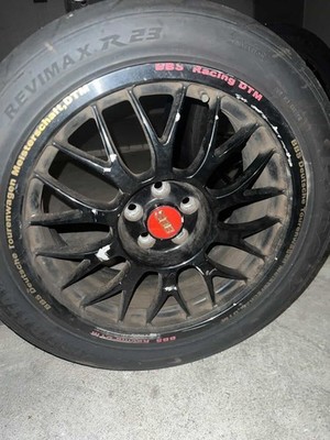 JDM BBS 7.5J PCD100 Shiba Tires 245/40/17 Treadless 200 2-Wheel Set 280 2Boo (No Tires) - Image 3