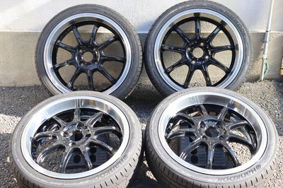 JDM Tire 4-Wheel Set Kei Car Size RAYS 16-inch 5.5J+48 PCD100 4H Gravillage (No Tires)