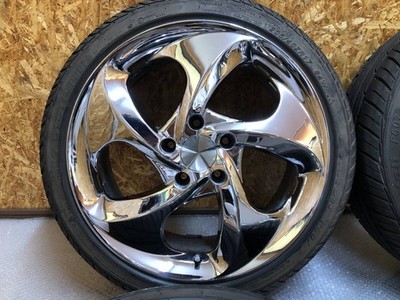JDM Out of Print ENKEI LEADING EDGE 17x7J Chrome Aluminum Wheel 114.3 Y (No Tires) - Image 3