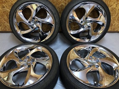 JDM Out of Print ENKEI LEADING EDGE 17x7J Chrome Aluminum Wheel 114.3 Y (No Tires) - Image 7