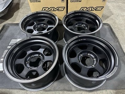 JDM Out of print VOLKRACING RAYS TE37XT PCD139 6-hole 8.5J 16-10 Rare (No Tires) - Image 5
