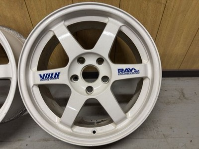 JDM Lightweight forging RAYS TE37 17x7.5J +40 114.3 5-hole white ② Suit (No Tires) - Image 3