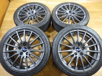 JDM Subaru WRX S4 STI Sport EyeSight Genuine ENKEI Wheel and Tire Set (No Tires)