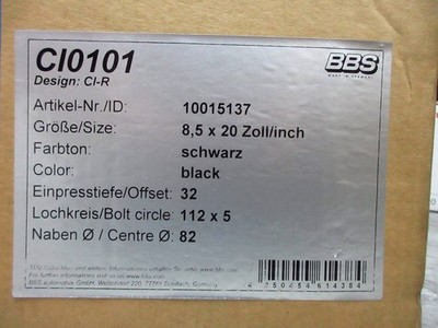 JDM BBS CI-R 20 for Mercedes-Benz W204 W205 W206 W212 W213 Audi A3 S3 (No Tires) - Image 8