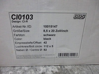 JDM BBS CI-R 20 for Mercedes-Benz W204 W205 W206 W212 W213 Audi A3 S3 (No Tires) - Image 9