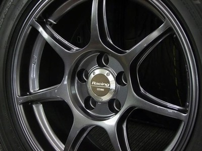 JDM Used Repair Aluminum Summer 4-Wheel Set ENKEI Racing RS+M Lightweight 7J (No Tires) - Image 5