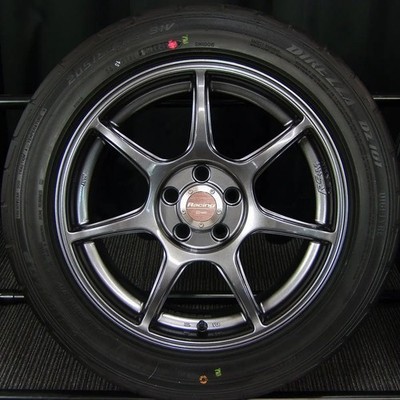 JDM Used Repair Aluminum Summer 4-Wheel Set ENKEI Racing RS+M Lightweight 7J (No Tires) - Image 6