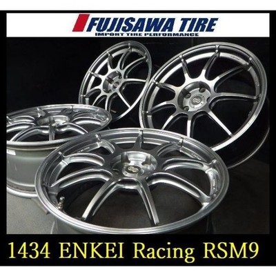 JDM 1434ENKEI Racing RSM919x8J/8.5J 5 holes PCD112 +50/+454-Wheel Set br ENK (No Tires)
