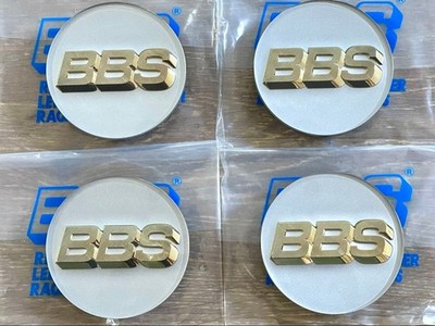 JDM Super BBS Center Caps / Platinum Silver φ70 4 Individual Set (No Tires)