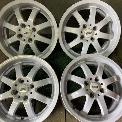 JDM Nothing Limited Wheels White Honda Fit 15156.5J+50 PCD100-4H Hub 5 (No Tires)