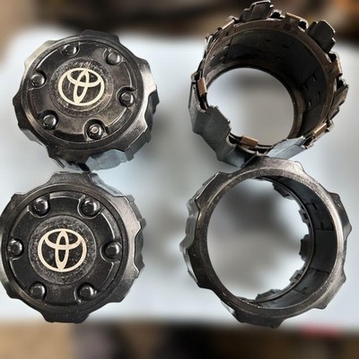 JDM Toyota Genuine Wheel Center Caps 4-Individual Set for 70/78 Land C (No Tires)