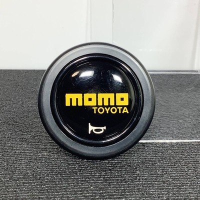 Rare Toyota Genuine MOMO Horn Button, TOYOTA Engraving, 1991 AE86 70supra Ce - Image 2