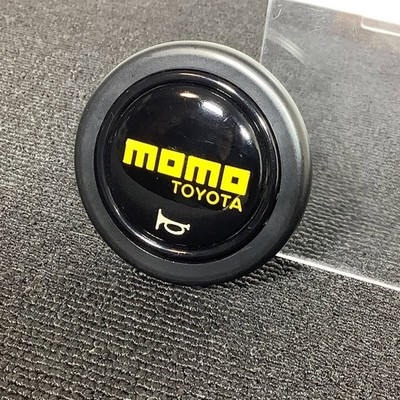 Rare Toyota Genuine MOMO Horn Button, TOYOTA Engraving, 1991 AE86 70supra Ce - Image 4