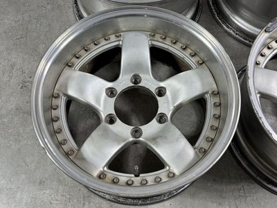 JDM Rare Bradley IX 16-inch 8J -3? PCD139.7 6-hole 4-piece set for Lan (No Tires) - Image 4