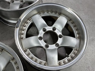 JDM Rare Bradley IX 16-inch 8J -3? PCD139.7 6-hole 4-piece set for Lan (No Tires) - Image 9