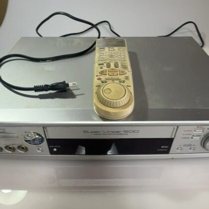 Mitsubishi HV-BX500 Super VHS S-VHS VCR Video Cassette Recorder Tested Power