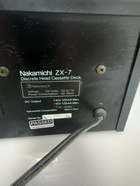 Nakamichi ZX-7 Discrete Head Cassette Deck Vintage Audio Japan 100V - Image 7