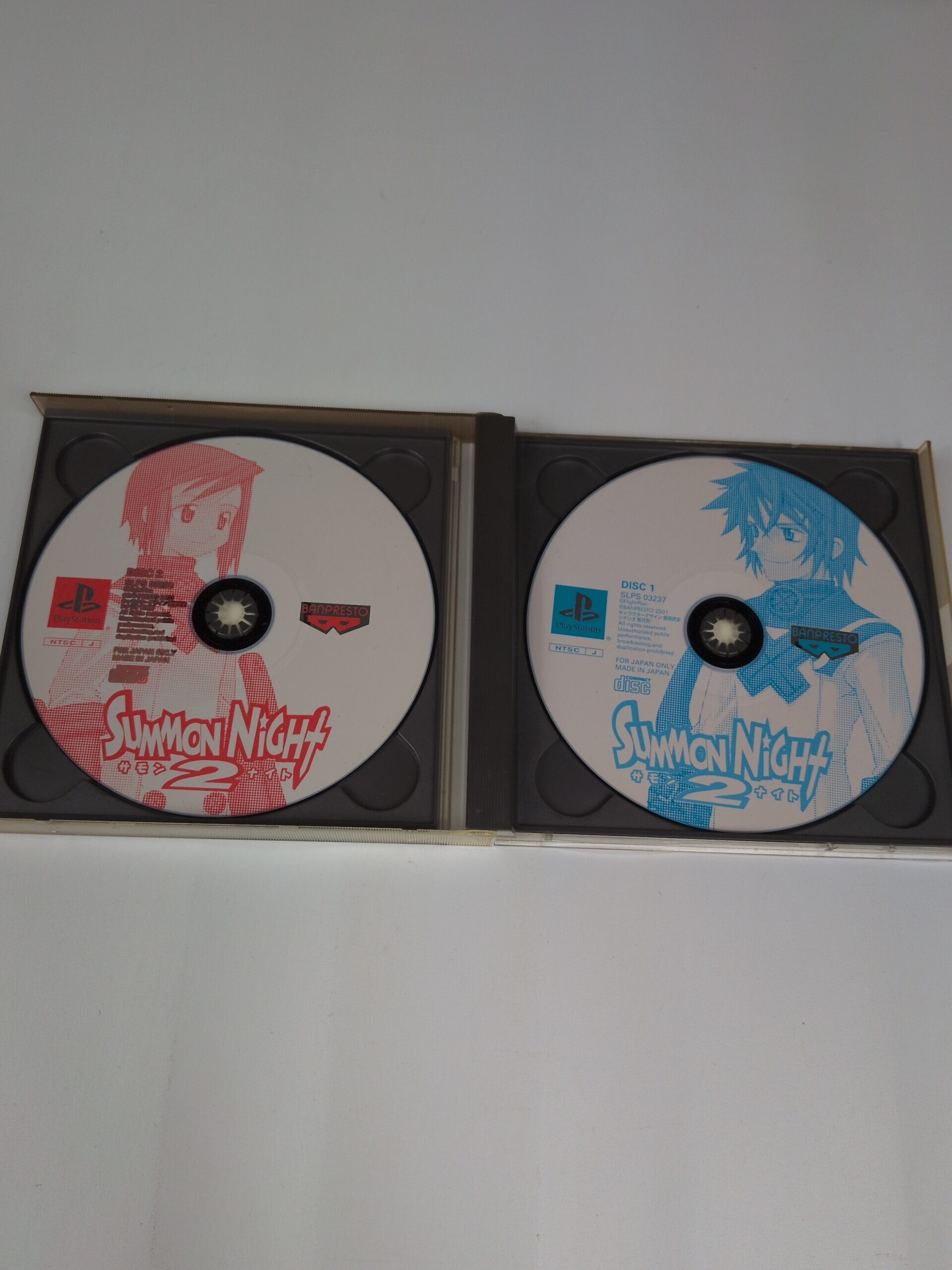 Summon Night 2 Sony PlayStation PS1 SLPS 03237~8 Japan Import Disc Case