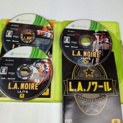 L.A. Noire Xbox 360 Japan Import Complete CIB 3 Discs Manual NTSC-J Rockstar