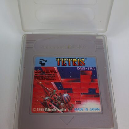 Nintendo Game Boy Tetris DMG-TRA Japan Video Game Cartridge w/ Plastic Case