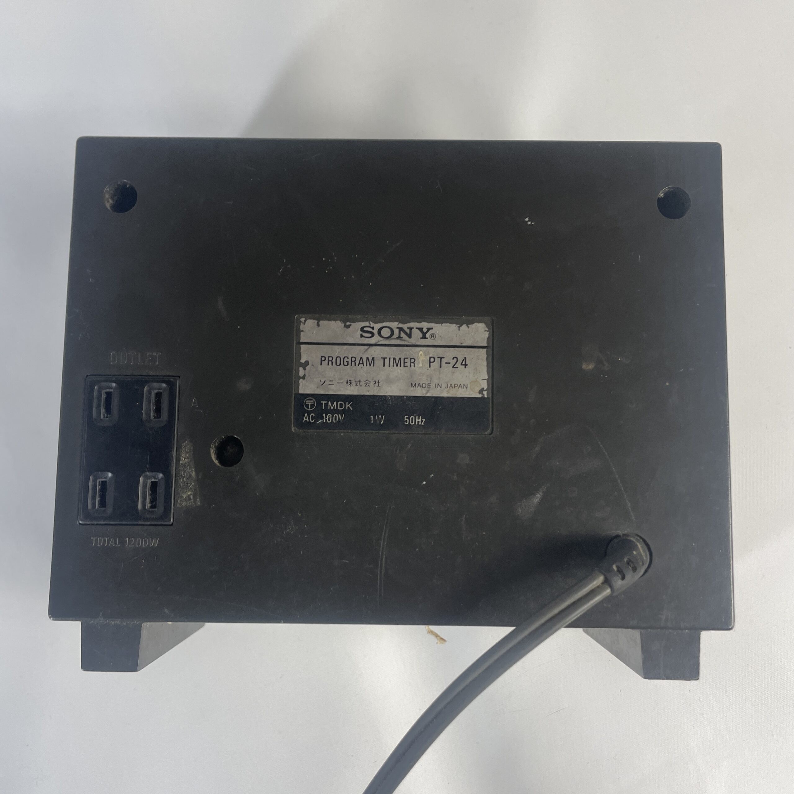 Vintage SONY PT-24 Audio Program Timer 100V 50Hz Made in Japan - Image 6