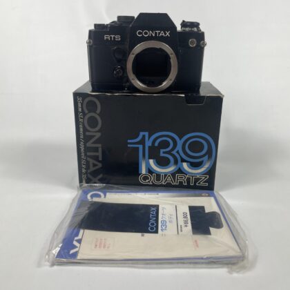 CONTAX RTS II QUARTZ 35mm SLR Film Camera Body with 139 Quartz Box Manual