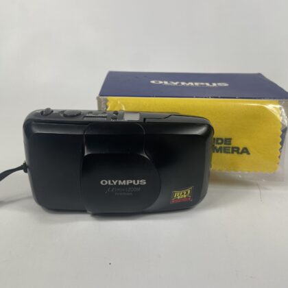 Olympus μ mju Zoom Panorama 35-70mm Point & Shoot Film Camera Black Boxed