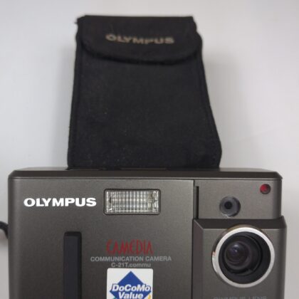 Olympus CAMEDIA C-21T.commu 2.1MP Digital Camera with Pouch
