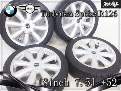 JDM No distortion Genuine BMW MINI Turbofan R126 18x7.5J +52 PCD120 5-h (No Tires)