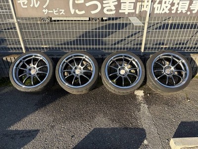 JDM ADVAN Racing RZ-DF 19x9J +25 RHB 4-piece set AD08 245/35R19 no curb (No Tires)