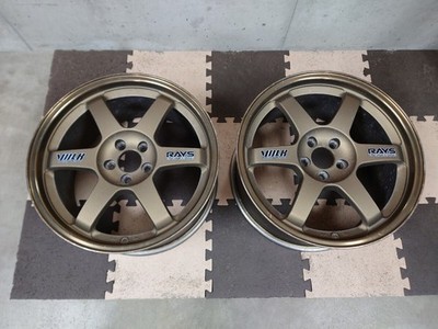 JDM TE37 17x8.5J+50 2-Wheel Set PCD100 5H Impreza 86 GR86 RAYS Volk Rac (No Tires)