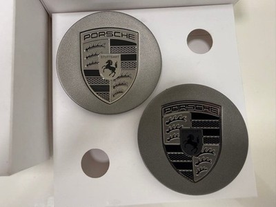 JDM Genuine Porsche Turbo Night Wheel Center Caps (No Tires) - Image 2