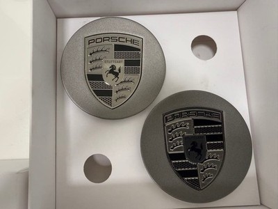 JDM Genuine Porsche Turbo Night Wheel Center Caps (No Tires) - Image 3