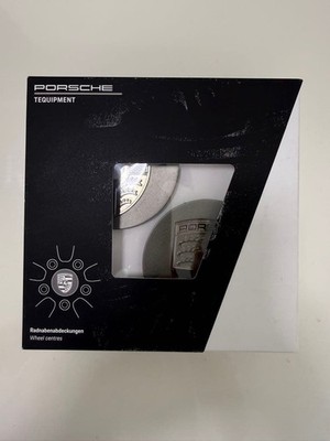 JDM Genuine Porsche Turbo Night Wheel Center Caps (No Tires) - Image 4