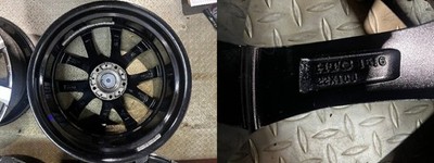JDM RAYS gram LIGHTS 18-inch wheels with NANKANG AW-1225/45R18 4-pack (No Tires)