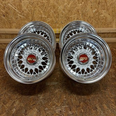 JDM BBSRS242Deep RimRe-barreled149J-7/9.5J-13100/4-holeVW Golf 2 Polo (No Tires)