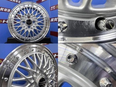 JDM N-BOX Spacia Roox Move 4-Wheel Set : Mesh Aluminum Wheels 154H PCD10 (No Tires) - Image 6