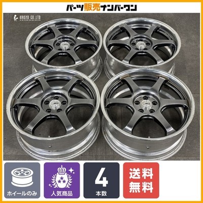 JDM Deep RimSSR REINER TYPE-6 18in 8J +40 PCD100 4-Wheel Set Tanabe Liner Ty (No Tires)