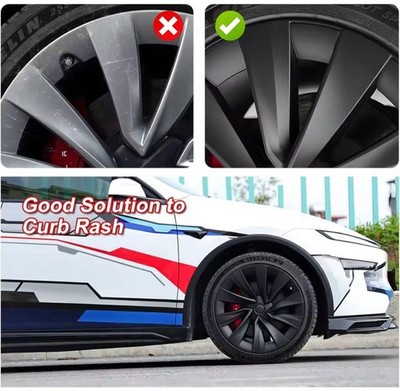 JDM Tesla Model Y Juniper 2025-20 Wheel Caps Matte Black (No Tires) - Image 4