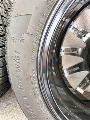 JDM 4-Wheel Set Studless Tires & Aluminum Wheels 185/60R15 (No Tires) - Image 9