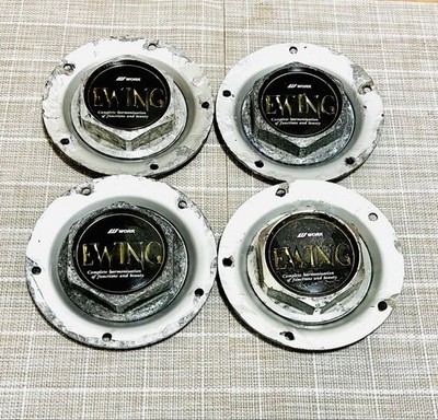 JDM WORK EWING Wheel Center Cap 4-Individual Set (No Tires)