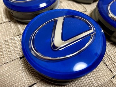 JDM Genuine LEXUS center cap modified heat blue. (No Tires) - Image 2
