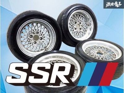 JDM SSR 15x6.5J actual measurement +15 7.5J -5 A-type 4-hole PCD 114.3 (No Tires)