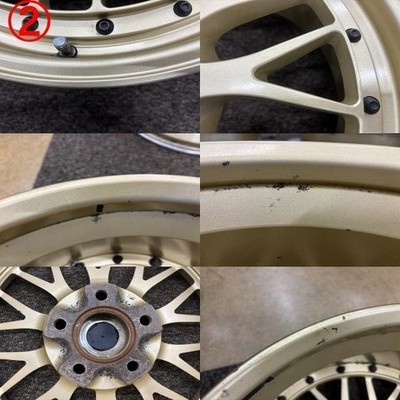 JDM BBS LMP078 LMP079 4Wheels 18x8+35 9+35 5x114.3 66 F1 Gold (No Tires) - Image 5