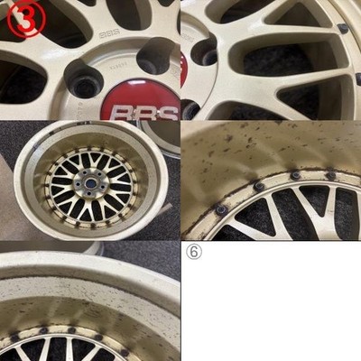 JDM BBS LMP078 LMP079 4Wheels 18x8+35 9+35 5x114.3 66 F1 Gold (No Tires) - Image 7