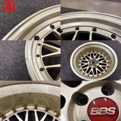 JDM BBS LMP078 LMP079 4Wheels 18x8+35 9+35 5x114.3 66 F1 Gold (No Tires) - Image 9