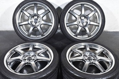 JDM WORK emotion T7R 2P 18-inchPCD100 8J +40Yokohama ADVAN FLEVA225/40 (No Tires)