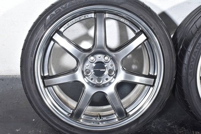 JDM WORK emotion T7R 2P 18-inchPCD100 8J +40Yokohama ADVAN FLEVA225/40 (No Tires) - Image 2