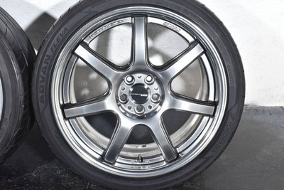 JDM WORK emotion T7R 2P 18-inchPCD100 8J +40Yokohama ADVAN FLEVA225/40 (No Tires) - Image 3
